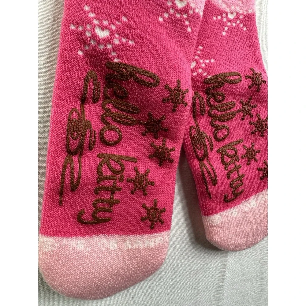NWT Sanrio Hello Kitty‎ sock slipper socks girl socks fit size 6-8 1/2